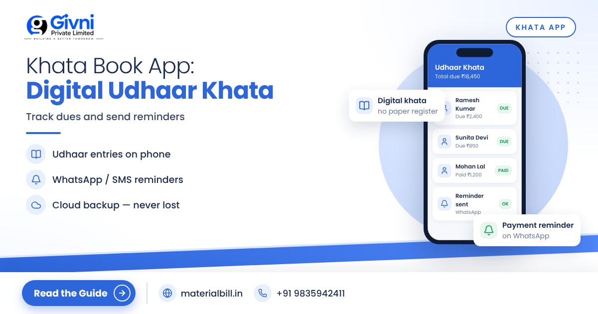 Khata Book App: Go Digital with Your Udhaar Khata