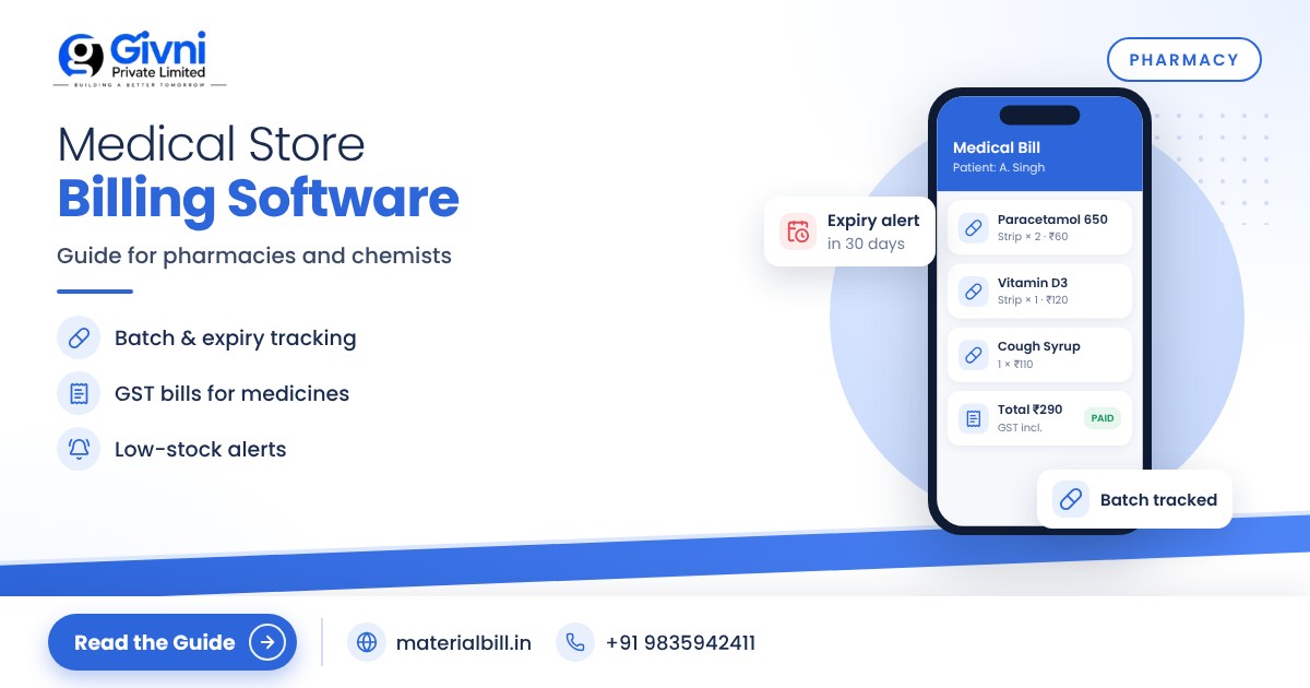 Medical Store Billing Software: Guide for Pharmacies
