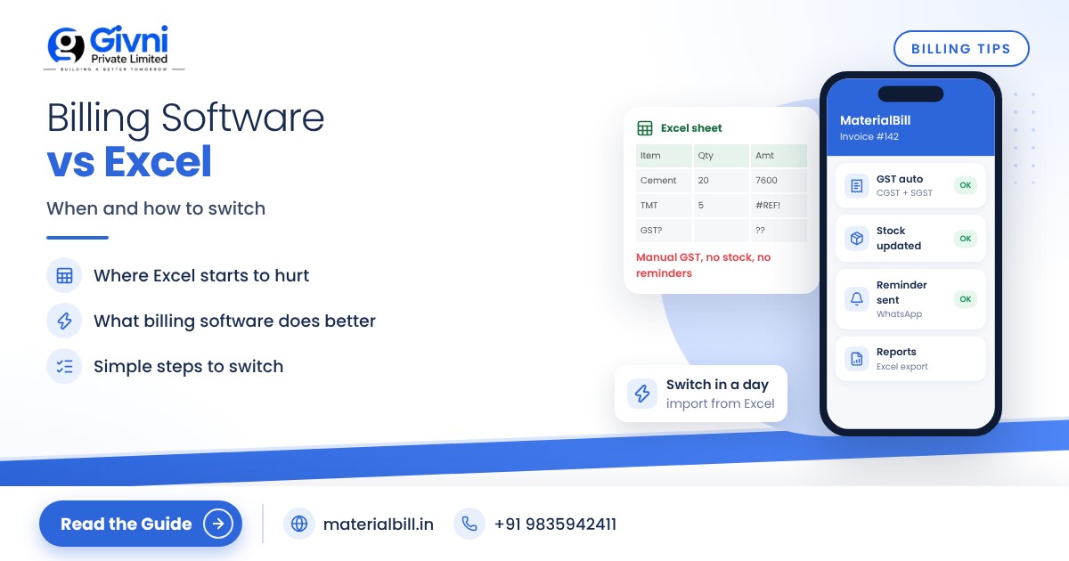 Billing Software vs Excel: When and How to Switch