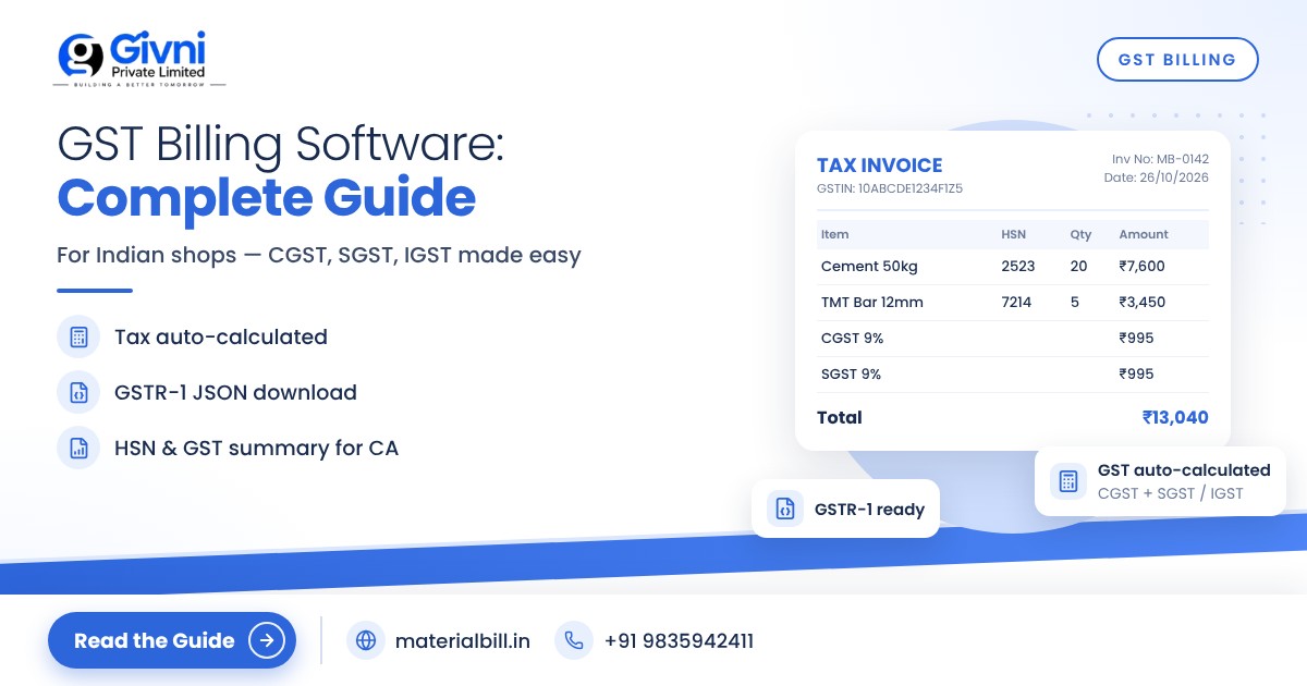 GST Billing Software: A Complete Guide for Indian Shops