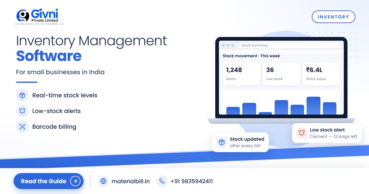 Inventory Management Software for Small Businesses in India