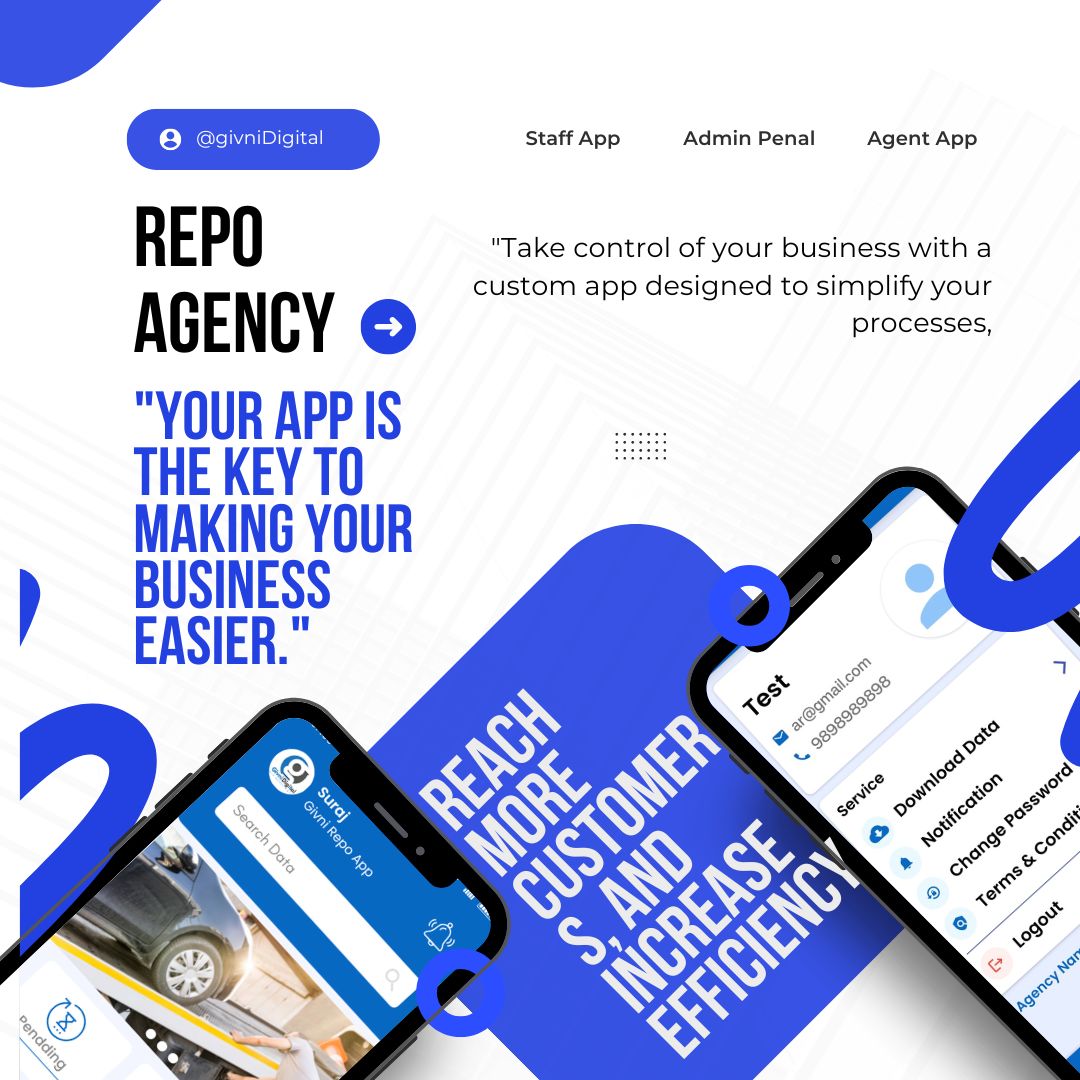 Best Vehicle Repossession Management App in India 2025 | Smart Repo Agency Software | Givni