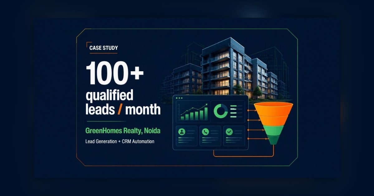 GreenHomes Realty, Noida: 100+ Qualified Real Estate Leads Every Month