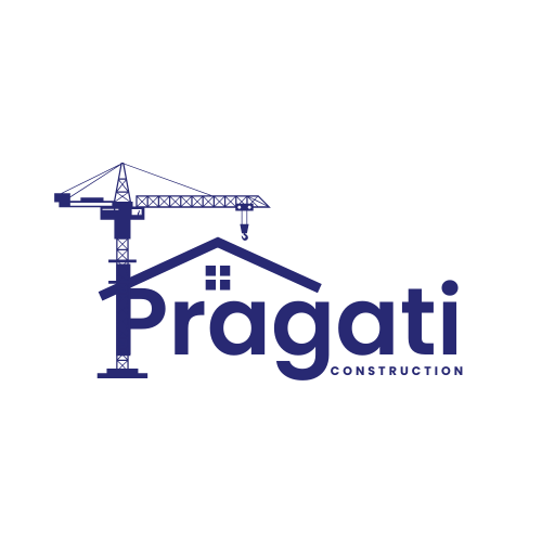 Pragati Construction Logo logo
